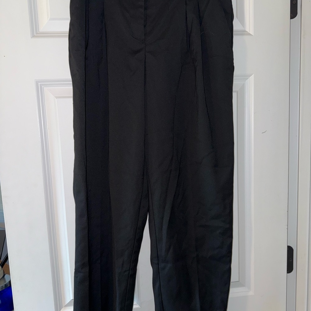H&M Black Trousers Classic Straight Leg Pants